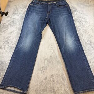 Lucky Brand Mens Bootcut Jeans Dark Wash Stretch Denim 34 Y2K